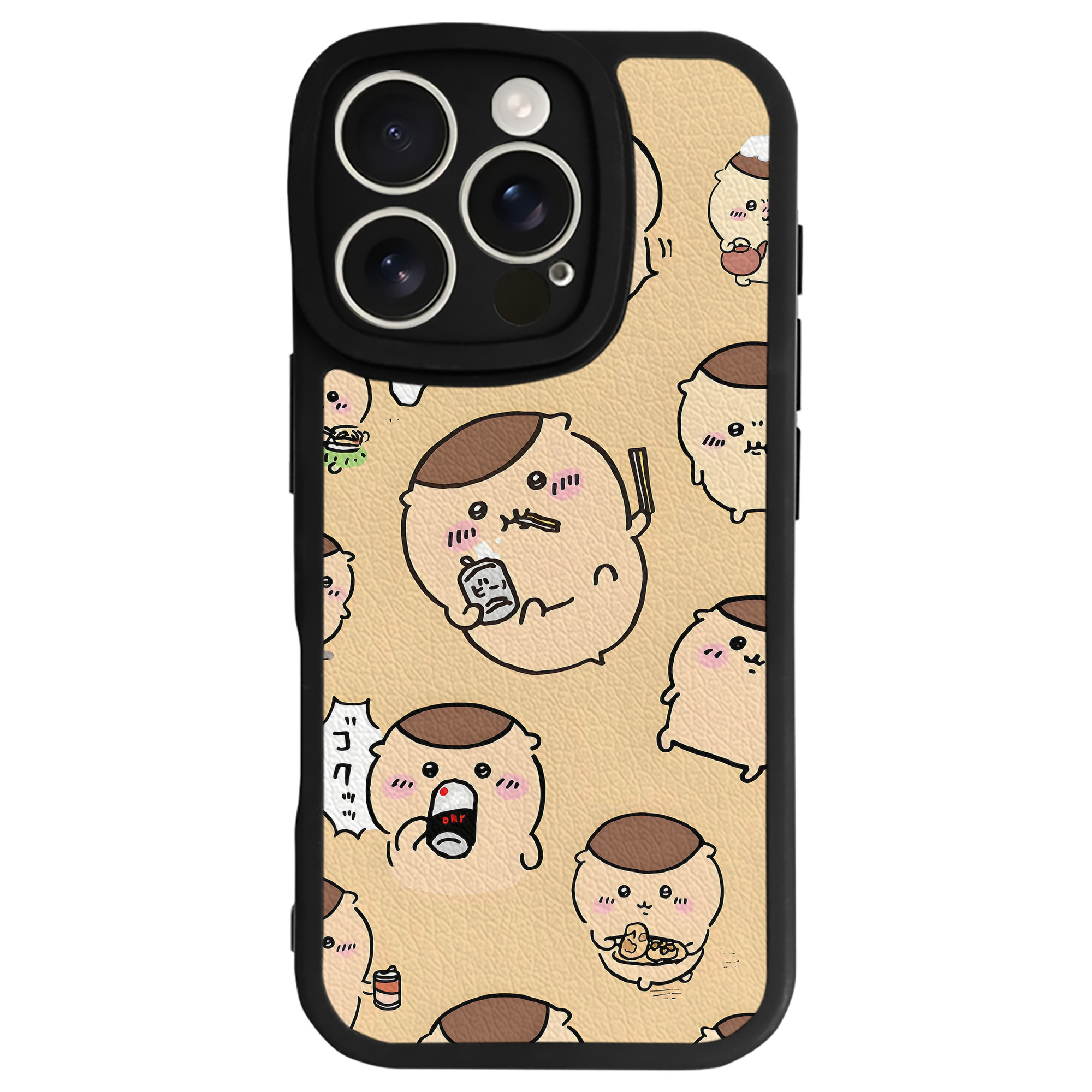 （画像用） ちいかわ Chii-kawa 【iPhone 16シリーズ対応】シリコンスマホケース（レザー調） 材質：シリコン